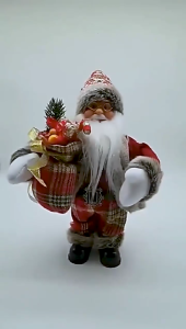 Shaking Santa Claus Dolls Cotton Snowman for Doll Xmas Electric Dolls for Kids Christmas Party Ornament Prop Santa Claus