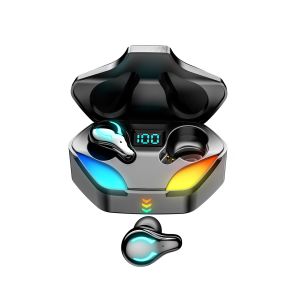 Gaming Bluetooth Headset Touch Digital Display True Wireless Sports Low Latency E-Sports Stereo