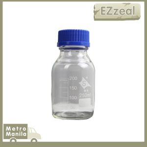 100/250/500ml Reagent Bottle For School Lab Graduated Glass Reagent Bottle Media Bottle