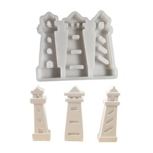 Easy Release Sturdy Silicone Mould Accessory for Artistics Lighthouse Creation In Resin or Plaster Home Decoration