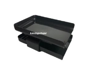 Elevated Tray Plastik 2 susun M 802 Rak Plastik 2 susun M802 Double Desk Tray