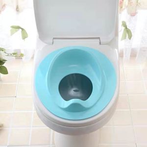 Hntob Baby Training Potty Toilet Seat Soft Cushion W/Handle Train Children Bathroom Educational Kids