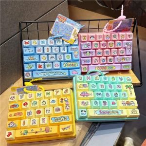 26-Key Stress Relief KeyboardToy Keychain Non-stop Happiness CuteCreative Student Children Birthday Gift Small Pendant Accessory