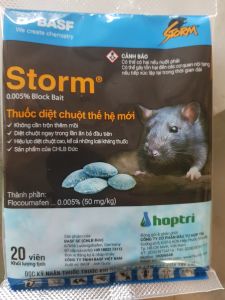 Bả Diệt Chuột STORM(Gói 20 Viên): Thuốc Diệt Chuột Thế Hệ Mới của CHLB Đức Thuốc Diệt Chuột STORM gói 20 viên