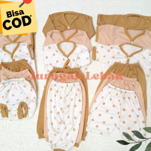 Promo !! 18 pcs 9 setel 6 pcs 3 setel / Paket Setelan Baju Bayi Celana Bayi Baru Lahir / Paket Lahiran Lengkap pakaian Bayi Gift Set / Kado Lahiran Bayi - Juragan Lebak -JL Baby