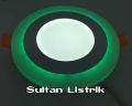 LAMPU PLAFON 2 WARNA INBOW (TANAM) 18+6 WATT KOTAK & BULAT / LAMPU DOWNLIGHT AC 220V 2 WARNA. 