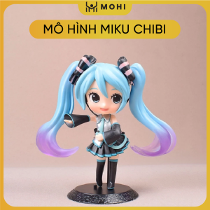Mô hình MIKU chibi cao 14cm. Mô hình wibu mô hình waifu