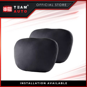 TeamAutoCare TAC40384 Cars Antibacterial Velvet Suede Headrest (2 Pcs)