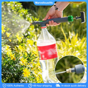 High Pressure Air Pump Manual Sprayer Adjustable Drink Bottle Spray Head Nozzle Garden Watering Tool Sprayer Agriculture Tools