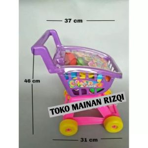 Mainan Keranjang Belanja Anak / Mainan Troli Dorong Ukuran Besar