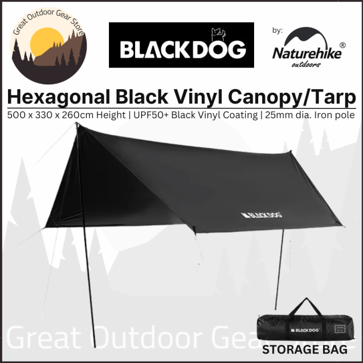 Blackdog by Naturehike Hexagonal Canopy Tarp Flysheet Multi