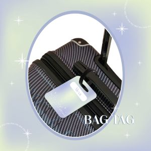 Custom Name Tag Bag Tag Tas Koper Gradasi Gradient Estetik Aesthetic Quotes