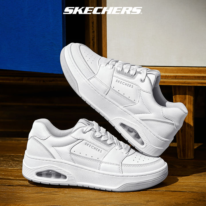 Skechers Men SKECHERS Street Uno Court Low-Post Shoes - 183140-WHT