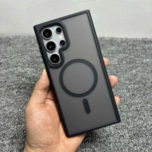 CASE MAGSAFE SAMSUNG GALAXY S21 FE / S22 / S22 ULTRA / S23 / S23 FE / S23 ULTRA / S24 / S24 PLUS / S24 FE / S24 ULTRA / S25 / S25 PLUS / S25 ULTRA CASE BLACK BUMPER DOVE MATTE