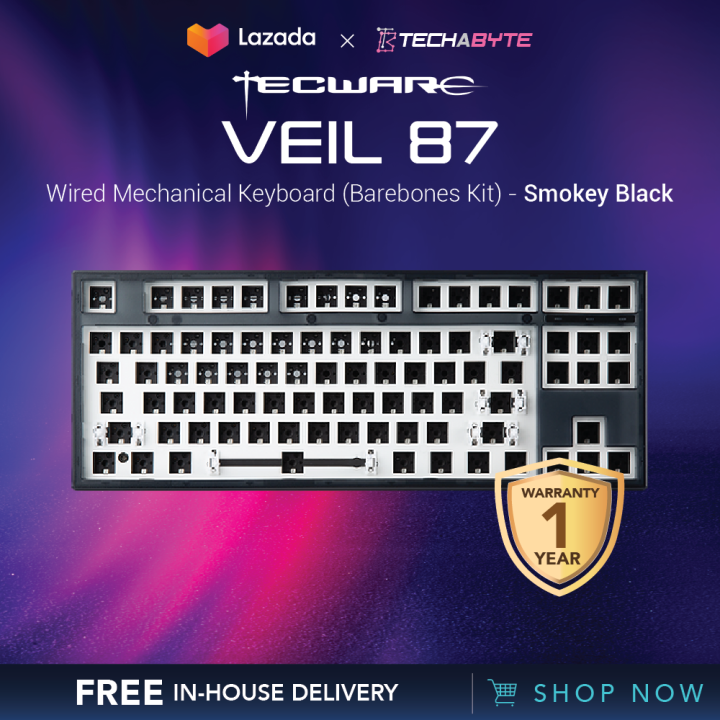 Tecware Veil 87 Wired Mechanical Keyboard (Barebones Kit) Lazada