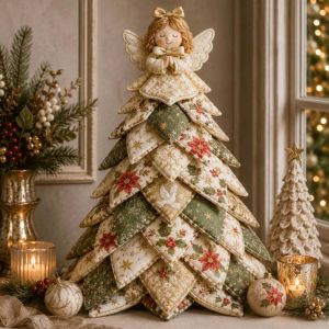 FUNG MALL Handmade DIY Beaded Christmas Tree Kit with Light Up Crystal Bead Halloween Tree Making Kit Creative Educational Tabletop Xmas Tree Christmas