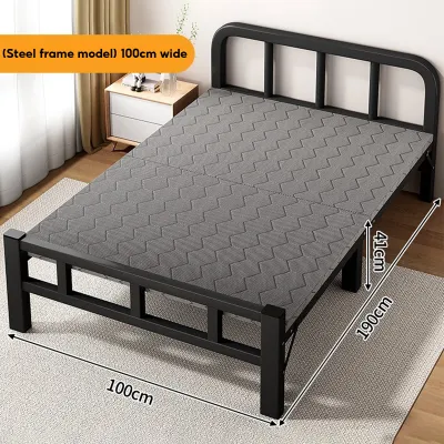 Bincoo Space-Saving Home Folding Bed Single/Double Multifunctional Sofa Bed Portable Foldable Bed for Living Room Guest Room