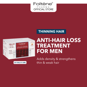 Foltene Hair and Scalp Treatment Value (Men) 24 vials (For Hair Loss & Thinning Hair)
