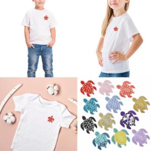 Cartoon Turtles Patches Sew on Bannner Repair For Clothing Applique Patches Jeweled Patches Sew On Craft