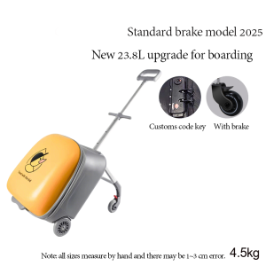 BoldEdge Kids Ride Suitcase Expandable Luggage Spinner Wheels Children Travel  waterproof maleta