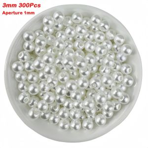 PURETEN 20-300Pcs High Gloss Imitation Pearls Round Shape 3-14mm ABS Pearl Beads White With Hole Craft Pearl Beads DIY Jewelry Making