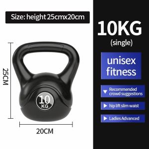 PVC Coated Kettlebell 2KG 4KG 6KG 8KG 10KG 12KG Home Gym Dumbbell Weight Training Fitness Equipment for Workout Exercise