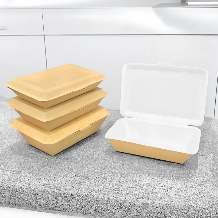 50pcs Paper Rice Box Plain Kraft (280ml/400ml/550ml) | Lazada PH