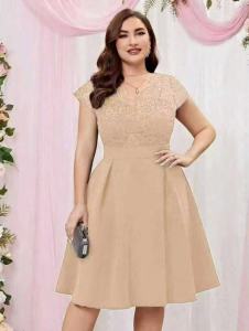 D#8869 Plus size Formal Lace Long Dress Gown with Premium Chiffon Soft Spandex high quality