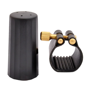 Alto Saxophone Leather Ligature Fastener and Plastic Cap for Beginners and Intermediates Easy to Use