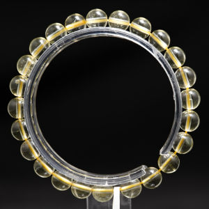「SG SHOP」Premium Whole Clear Golden Libyan Tektite Bracelet高品质全清透利比亚黄金陨石手链