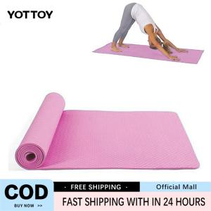YOTTOY Yoga Mat Exercise Pad Thick Non-Slip PVC Anti-slip Blanket Gymnastic Sport Health Lose Weight Fitness Women Men