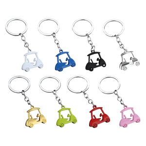 Pack Of 2 Zinc Alloy Realistic Golf Cart Keychains Golf Themed Key Holder Lightweight For Keys Bags Golf Accessories