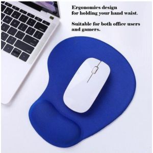 [100% Empuk] 1 Pcs Alas Bantalan Mouse Pad Tatakan Alas Mouse  Anti Slip Lentur Bantalan Pergelangan Tangan Aksesoris Komputer