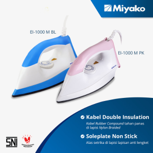 Miyako Setrika EI 1000 M / EL1000PINK 100% ORI