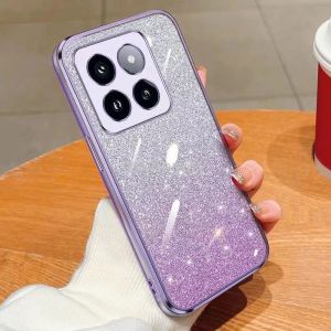 Soft Case Xiaomi 14T Pro Luxury Gliter Tpu Plating Clear