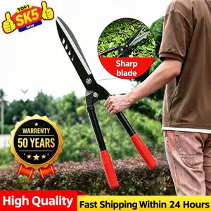 52cm Garden Scissors Grass Cutting Shears Gardening Large Good Quality Cutter Heavy Duty Lawn Tool Multipurpose Handheld Pruning Scissors for Lawn Hedge Fence Plant Trimming Gardening Tool