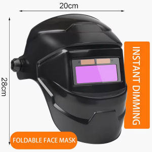 Auto Darkening Welding Helmet Solar Powered Arc Mask Adjustable Protection Eye Shield Topi Kimpal