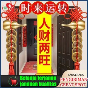 Gantungan Knot Tasel Tassel Hiasan Imlek Koin Kuno Cina Holo Keberuntungan FengShui Hoki Dekorasi Mobil / Rumah Lucky Pendant