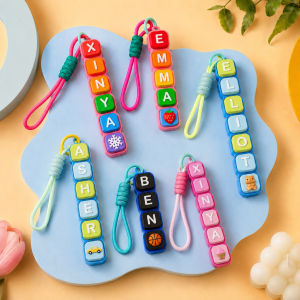 V2 Customised Keycap Clicker Name Keychain Keycaps Cute Fidget Toy Mechanical Click Stress Relief