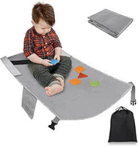 [GOOD] Direct Sales    Portable Childrens Airplane Travel Bed   Baby Airplane Car Seat Extender Hammock Children