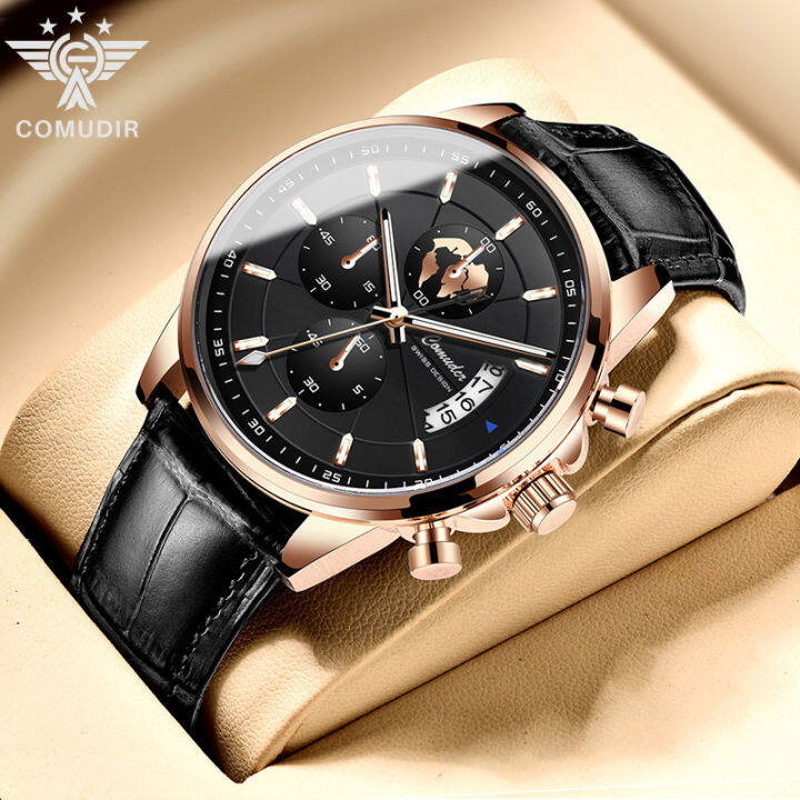 COMUDIR New Men's Watch Fully Automatic Waterproof Glow Calendar High ...