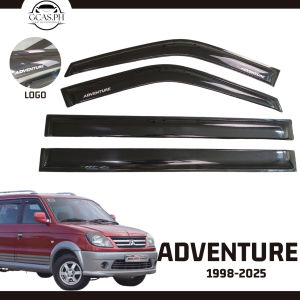 Mitsubishi Adventure High Quality Black Door Visor Rain Visor Rain Gutter Window Visor