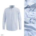 Oxford long sleeved shirt, striped Somi mens, womens, regular loose fit, high-end politeness, local brand unisex NATO. 