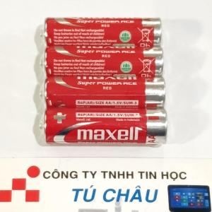 Pin AA Maxell AA 1.5V (AA / 1.5V / R6P(AR)4P / SUM-3) Chính hãng / Giá bán: 1 Vĩ (4 Viên)