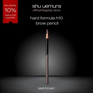 shu uemura h10 hard formula eyebrow pencil | 36h no-transfer wear | heat-resistant waterproof natural brow definer
