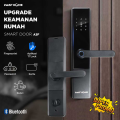 BARU TaffHOME Smart Door Lock Pintu Rumah Fingerprint Password Bluetooth Card TTLock - A3F. 