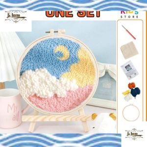 Punch Needle Kit - Embroidery Kit- Needlework for Beginner- Cross Stitch Set/ DIY Christmas gifts