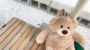 Faux Fur Stuffed Teddy Bear Shaped Backpack Plush Storage Bag with Adjustable Straps Practical Crossbody Shoulder Bag