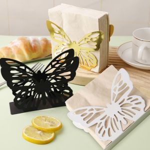 CHLOCH Square Base Iron Napkin Storage Stand Sturdy Vertical Design Elegant Kitchen Decoration Holder Base Iron Material Vertical Square Towel Holder Restaurant