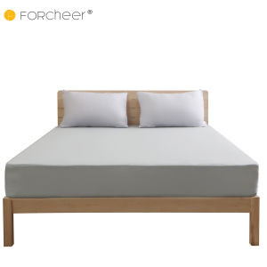 FORCHEER Mattress Protector Waterproof Bed Sheet Kinitted Smooth Microfiber Mattress Cover 100% Polyester Cool Touching Thin Fabric Waterproof Bed Cover Single Queen King